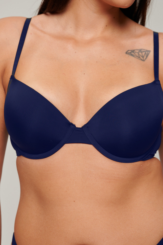 Smooth Contour Bra Navy Blue