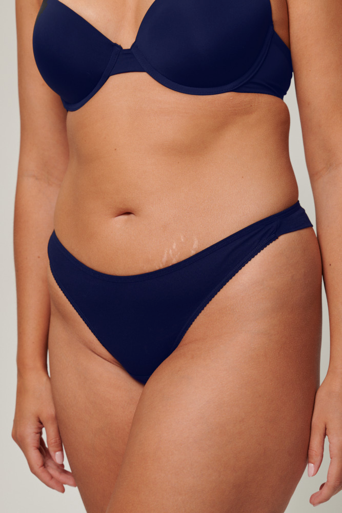 Smooth Thong Navy Blue