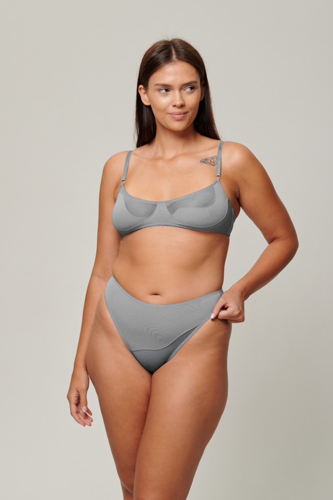 Mesh Bikini Grey