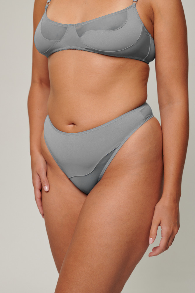 Mesh Bikini Grey
