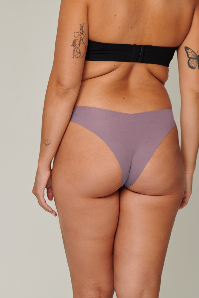 Microfiber Invisible Thong Lavender
