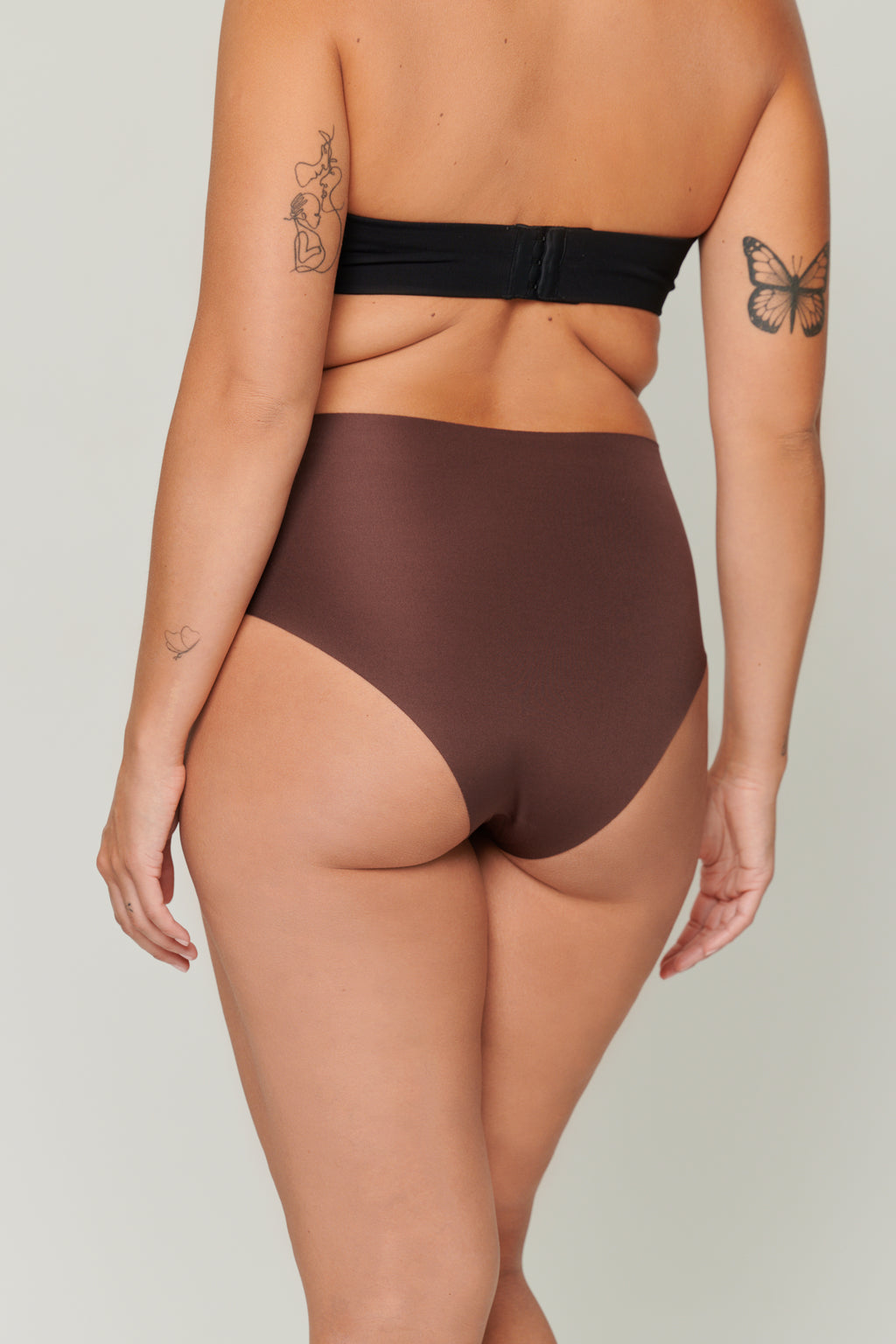 Microfiber High Rise Brief Plum