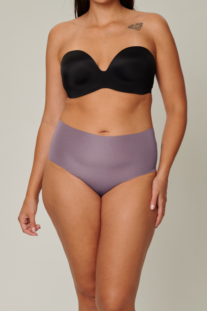 Microfiber High Rise Brief Lavender