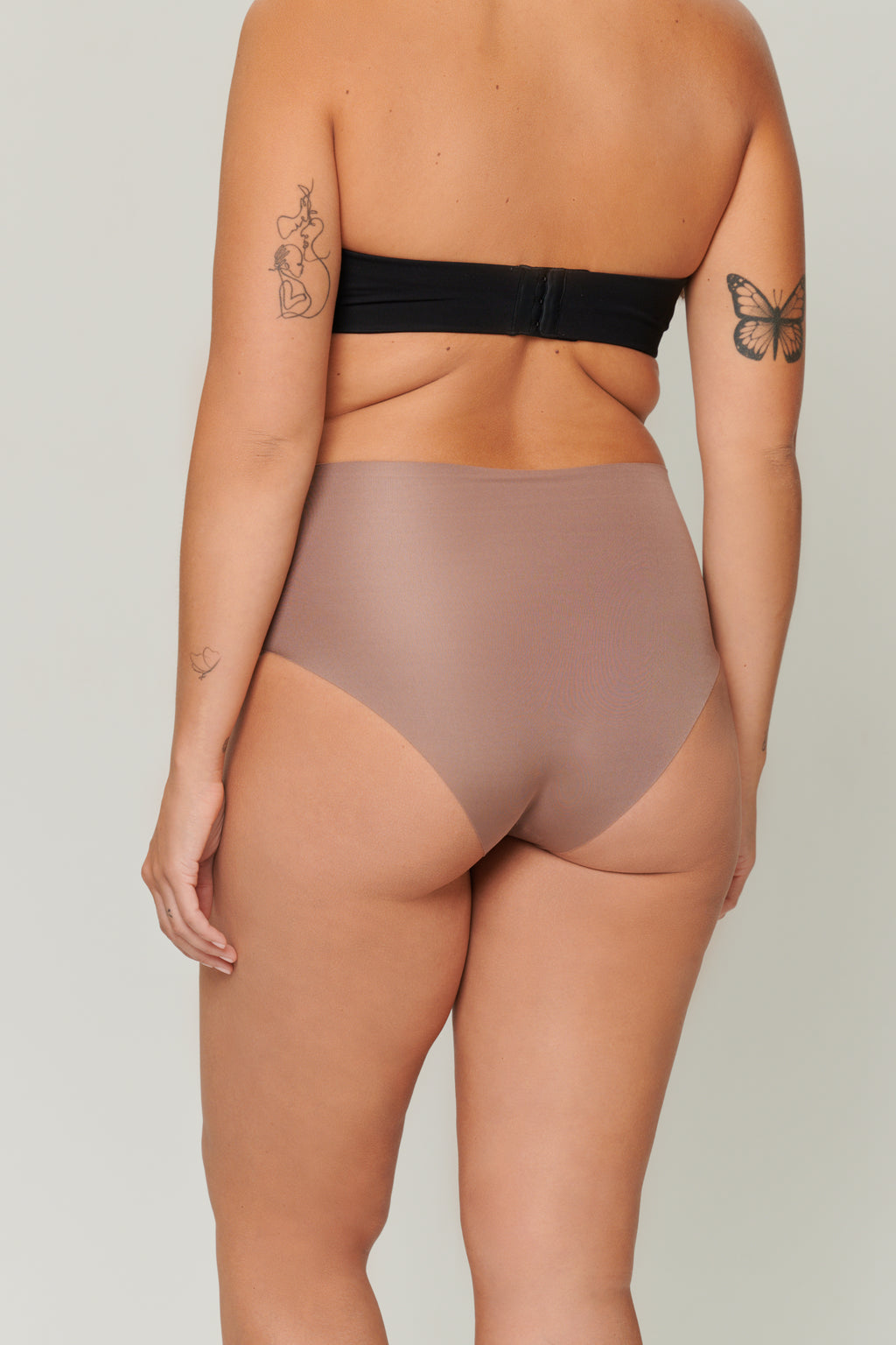 Microfiber High Rise Brief Caramel