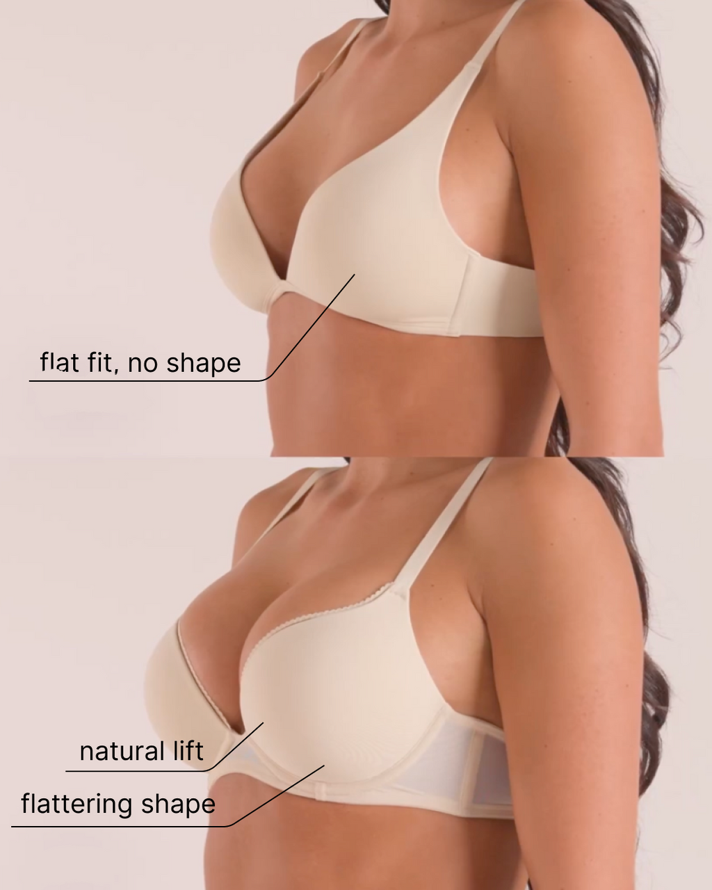 Everyday Push-Up T-Shirt Bra Ivory