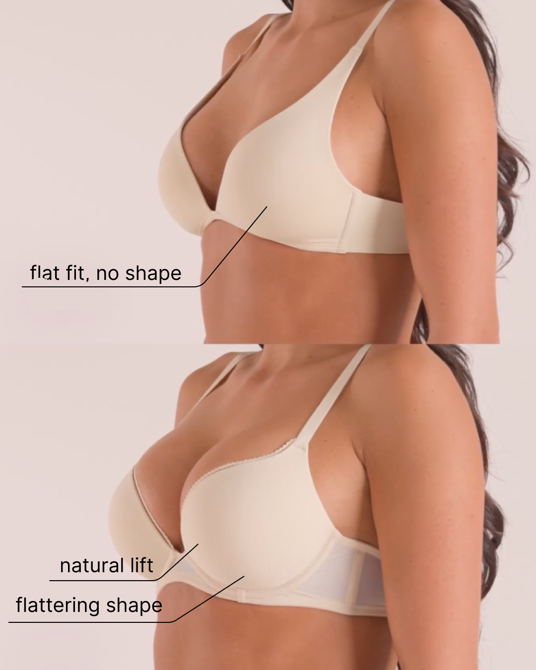 Everyday Push-Up T-Shirt Bra Ivory