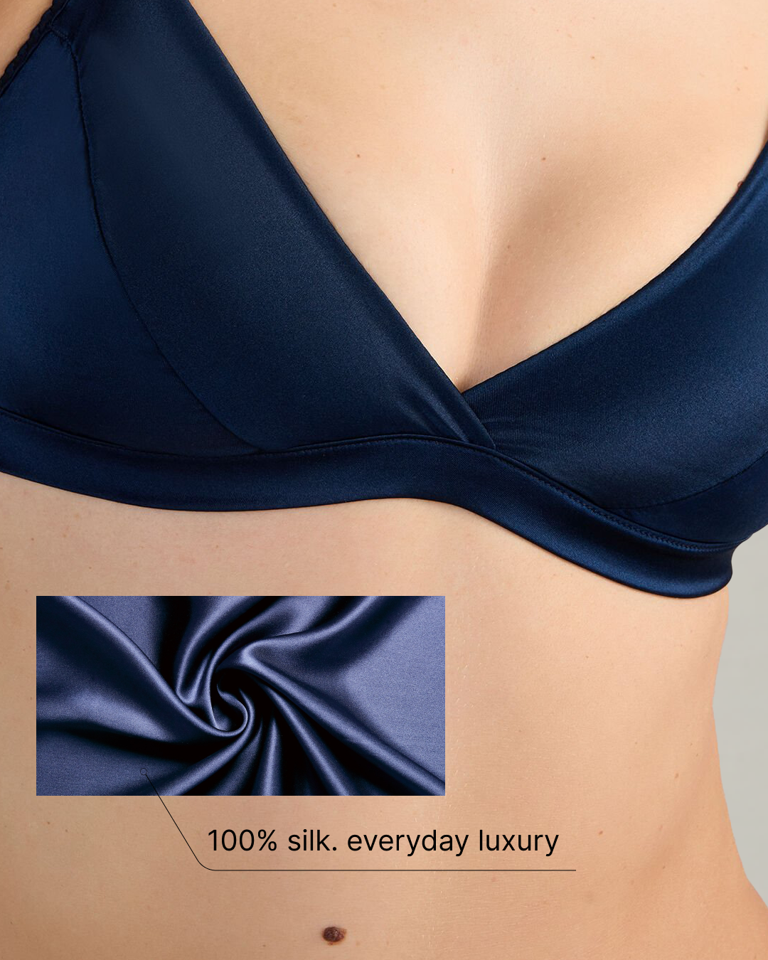 Silk Luxe Triangle Bralette