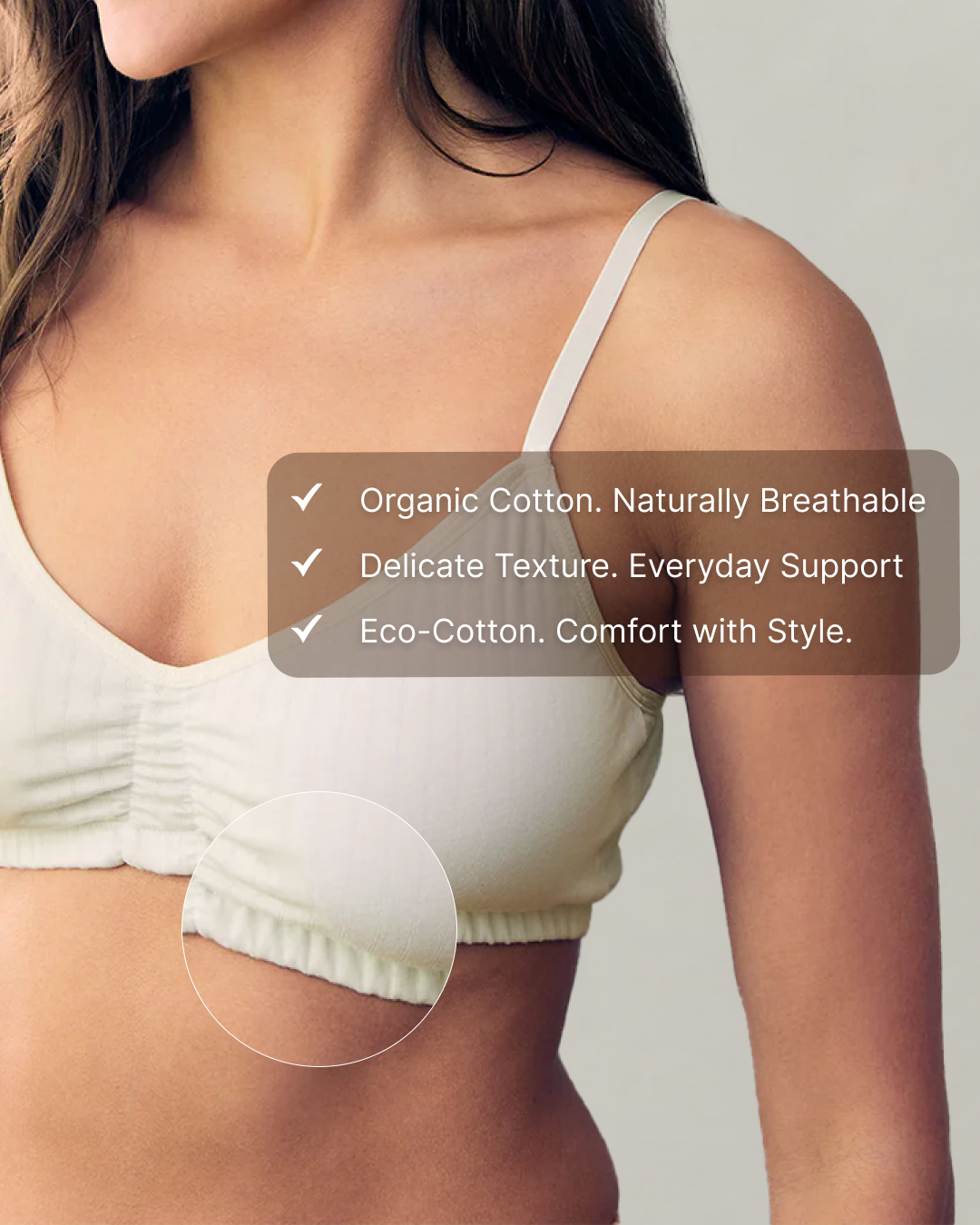 EcoSoft Pointelle Bralette