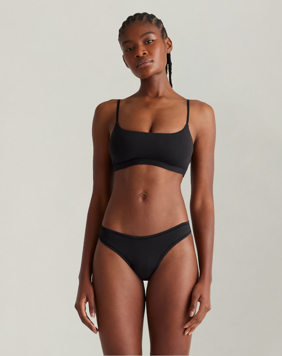 EcoSoft Cotton Scoop Bralette