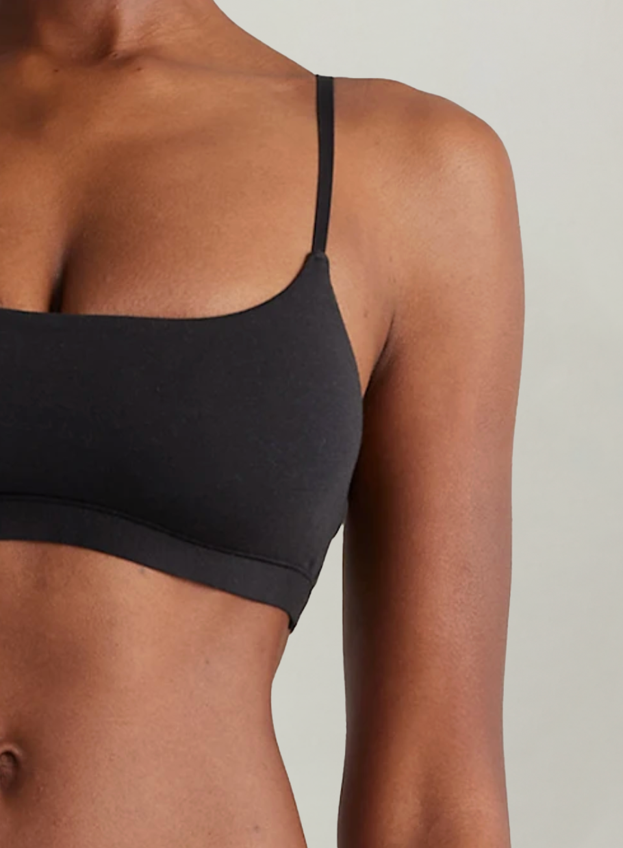 EcoSoft Cotton Scoop Bralette