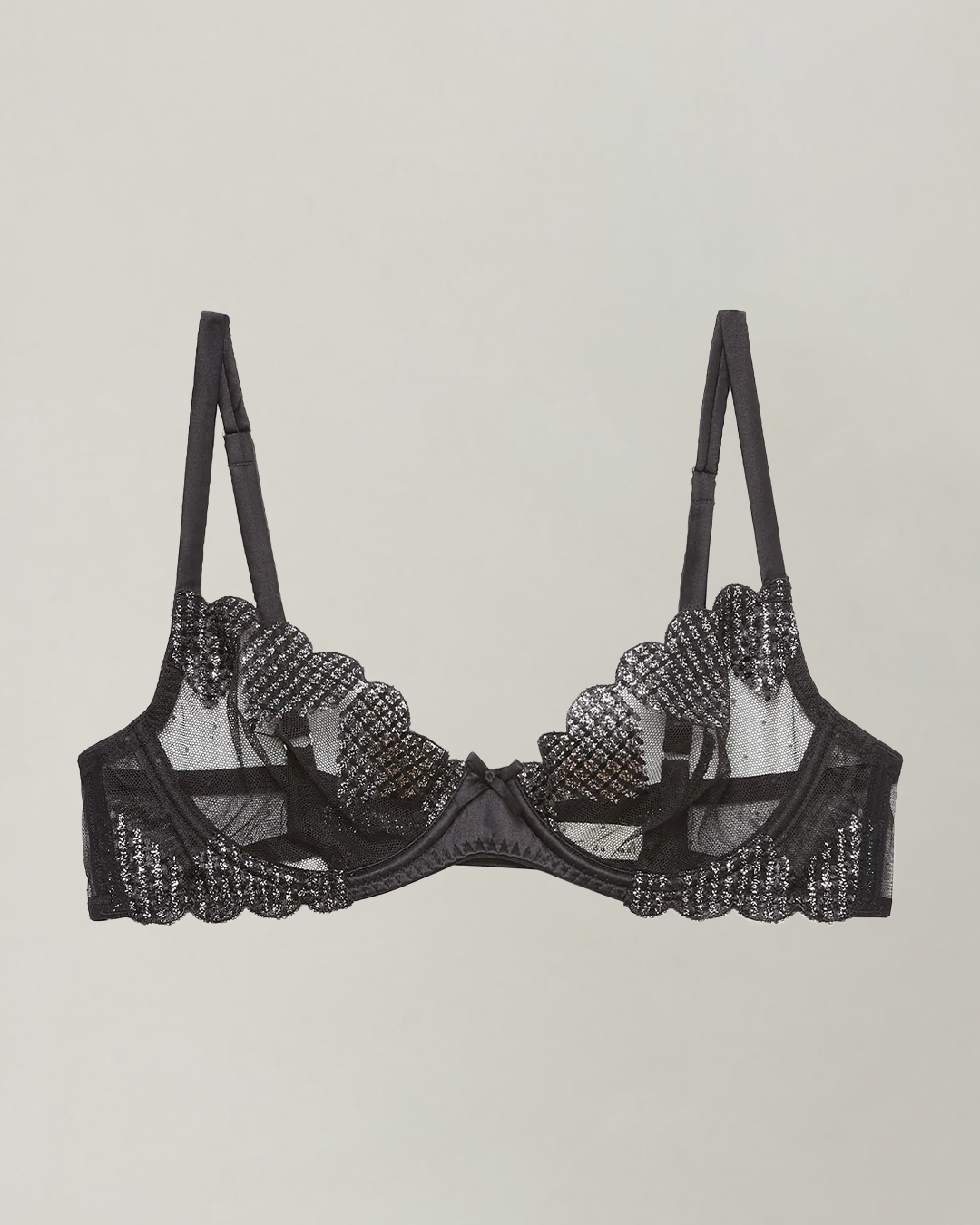Amour Embroidered Demi Bra